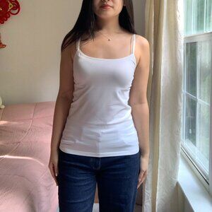 Scallop-Trim Tank Top